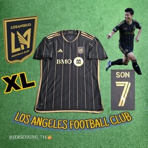 Adidas LAFC Son Heung Min #7 2024/2025 Home Soccer Jersey Los Angeles XL